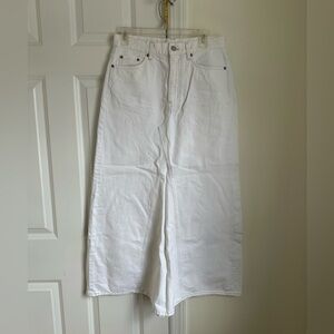 COS White Denim Maxi Skirt